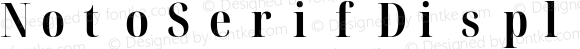 Noto Serif Display ExtraCondensed Bold Nerd Font Complete Mono