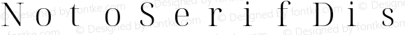 Noto Serif Display Light Nerd Font Complete Mono