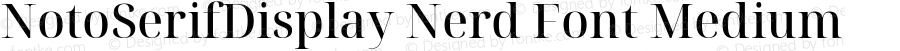 Noto Serif Display Medium Nerd Font Complete