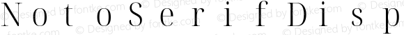 Noto Serif Display SemiCondensed Light Nerd Font Complete Mono