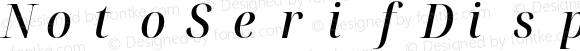 Noto Serif Display SemiCondensed Medium Italic Nerd Font Complete Mono