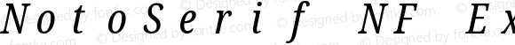 NotoSerif NF ExtraCondensed Italic
