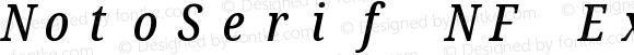 NotoSerif NF ExtraCondensed Medium Italic