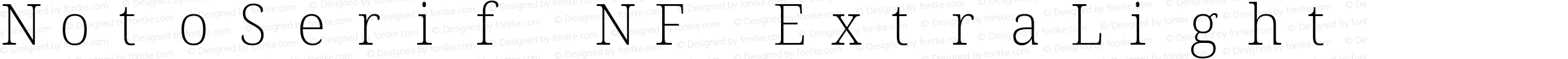 NotoSerif NF ExtraLight