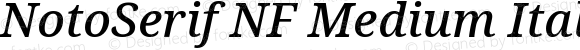 NotoSerif NF Medium Italic