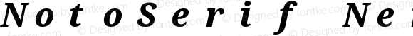 Noto Serif SemiCondensed ExtraBold Italic Nerd Font Complete Mono