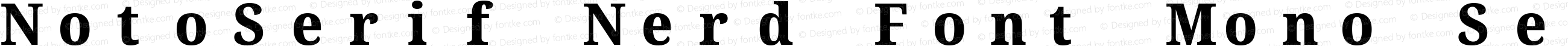 NotoSerif Nerd Font Mono SemiCondensed ExtraBold