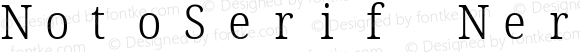 NotoSerif Nerd Font Mono SemiCondensed Light