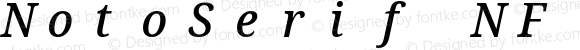 NotoSerif NF SemiCondensed Medium Italic