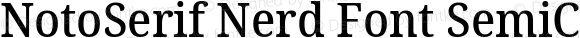 NotoSerif Nerd Font SemiCondensed Medium