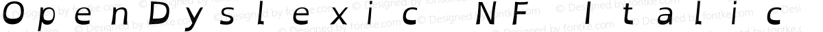 OpenDyslexic NF Italic