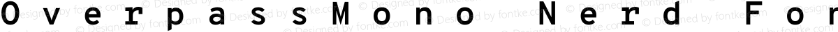 OverpassMono Nerd Font Mono Bold