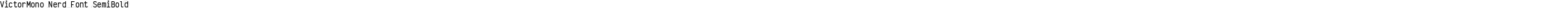 VictorMono Nerd Font SemiBold