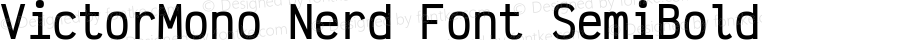 VictorMono Nerd Font SemiBold