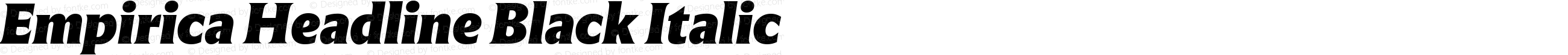 EmpiricaHeadBlack-Italic