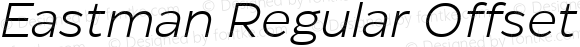 Eastman Regular Offset Italic