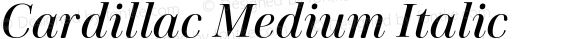 Cardillac Medium Italic