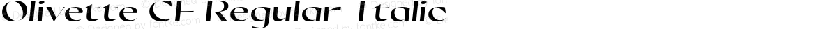 Olivette CF Regular Italic