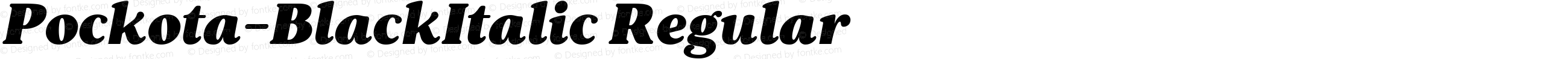 Pockota-BlackItalic