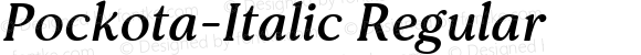 Pockota-Italic Regular