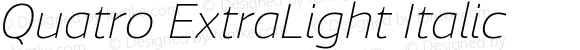 Quatro-ExtraLightItalic