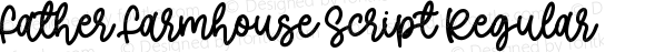 Father Farmhouse Script Regular