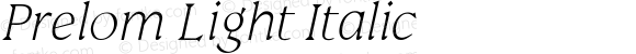 Prelom Light Italic