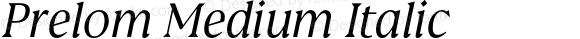 Prelom Medium Italic