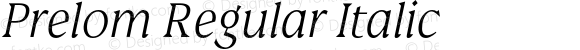 Prelom Regular Italic