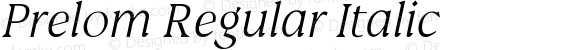 Prelom Regular Italic