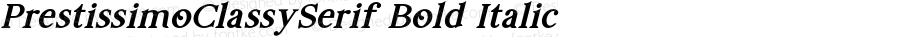 PrestissimoClassySerif-BdIt