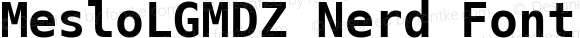 Meslo LG M DZ Bold Nerd Font Complete