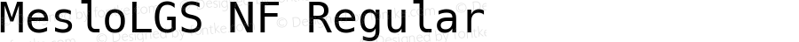 Meslo LG S Regular Nerd Font Complete Windows Compatible