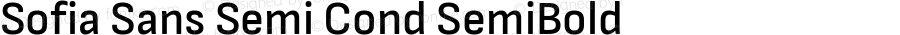Sofia Sans Semi Cond SemiBold