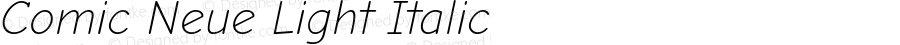 Comic Neue Light Italic