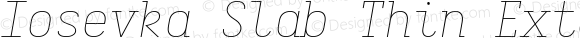 Iosevka Slab Thin Extended Italic