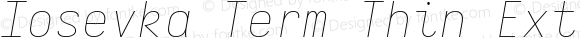 Iosevka Term Thin Extended Italic