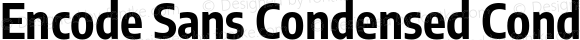 Encode Sans Condensed Condensed Bold