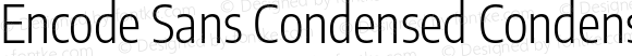 Encode Sans Condensed Condensed Light