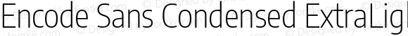 Encode Sans Condensed ExtraLight