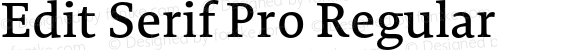 Edit Serif Pro Regular