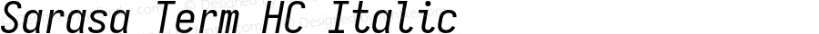 Sarasa Term HC Italic