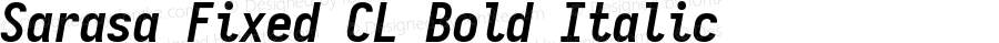 Sarasa Fixed CL Bold Italic