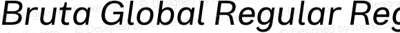 Bruta Global Regular Regular Italic