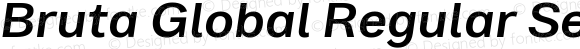Bruta Global Regular SemiBold Italic