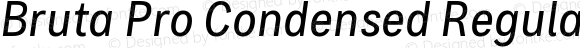 Bruta Pro Condensed Regular Italic