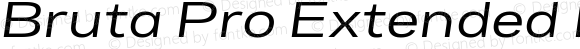 Bruta Pro Extended Regular Italic