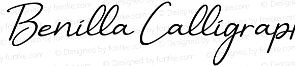 Benilla Calligraphy Italic