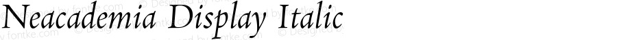 NeacademiaDisplay-Italic