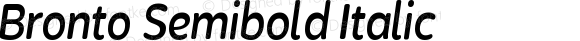 Bronto Semibold Italic